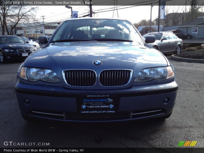 Steel Blue Metallic / Black 2003 BMW 3 Series 330xi Sedan