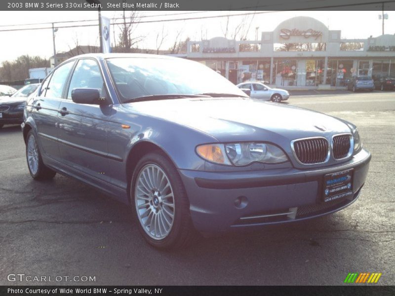 Steel Blue Metallic / Black 2003 BMW 3 Series 330xi Sedan