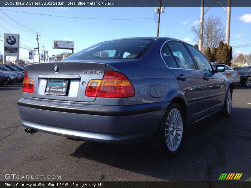 Steel Blue Metallic / Black 2003 BMW 3 Series 330xi Sedan