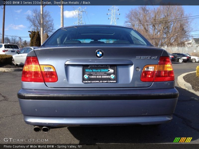 Steel Blue Metallic / Black 2003 BMW 3 Series 330xi Sedan