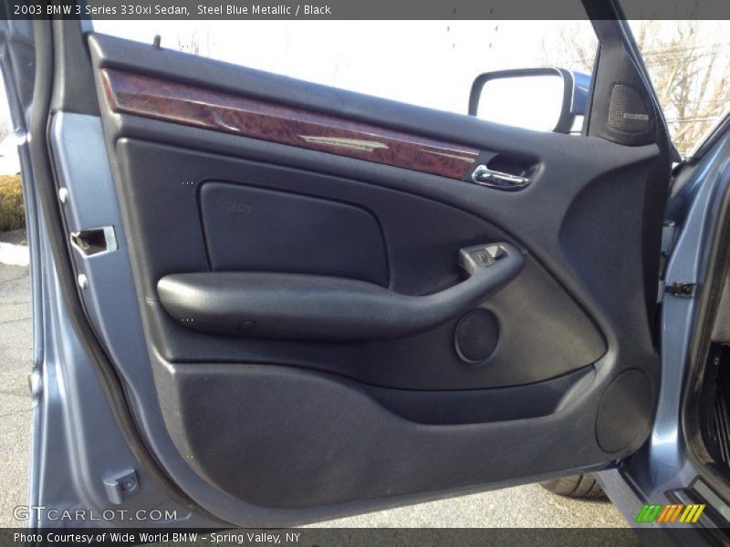 Steel Blue Metallic / Black 2003 BMW 3 Series 330xi Sedan