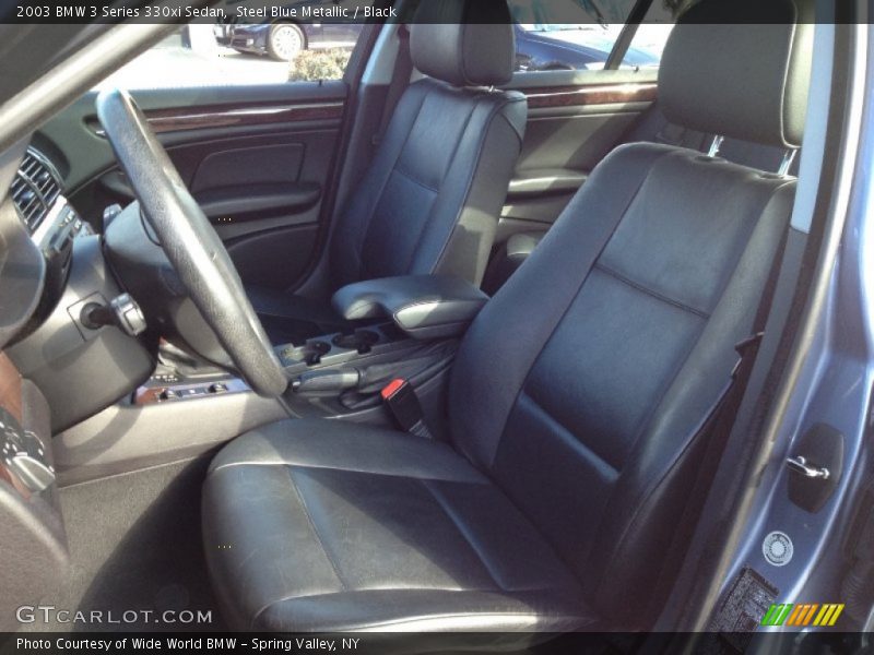 Steel Blue Metallic / Black 2003 BMW 3 Series 330xi Sedan