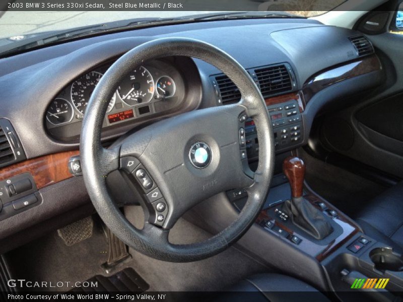 Steel Blue Metallic / Black 2003 BMW 3 Series 330xi Sedan
