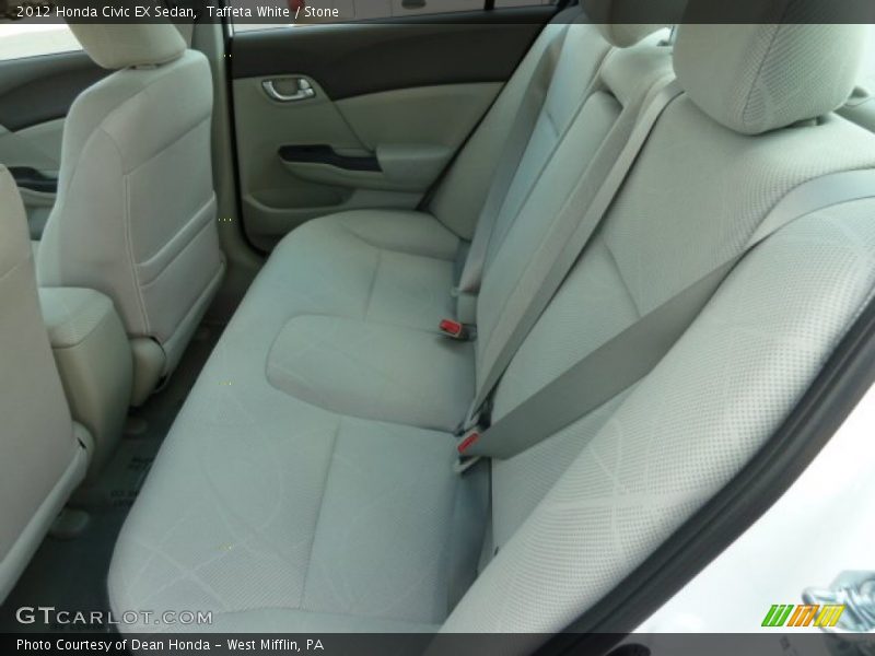 Taffeta White / Stone 2012 Honda Civic EX Sedan
