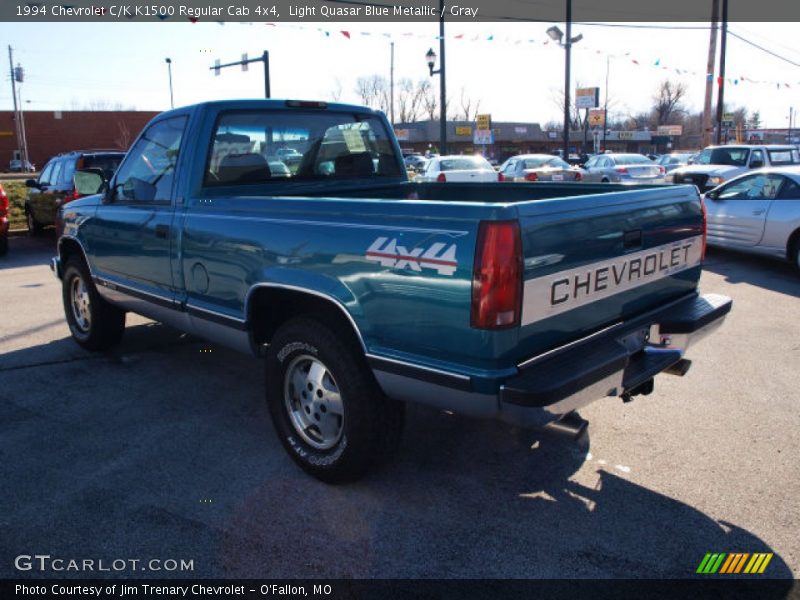 Light Quasar Blue Metallic / Gray 1994 Chevrolet C/K K1500 Regular Cab 4x4