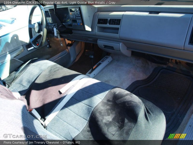 Light Quasar Blue Metallic / Gray 1994 Chevrolet C/K K1500 Regular Cab 4x4