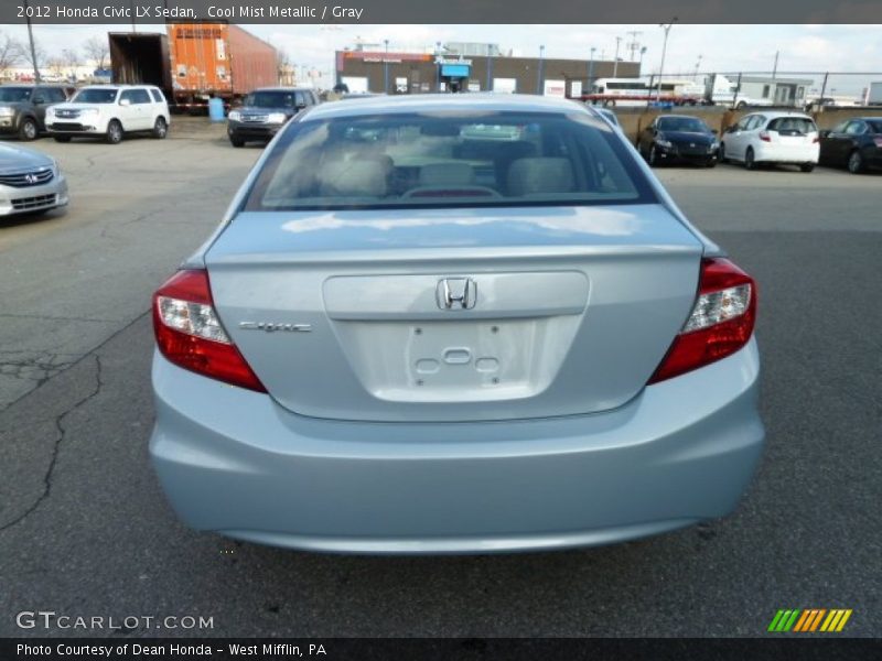 Cool Mist Metallic / Gray 2012 Honda Civic LX Sedan