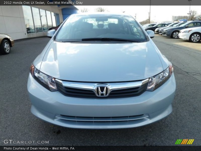 Cool Mist Metallic / Gray 2012 Honda Civic LX Sedan