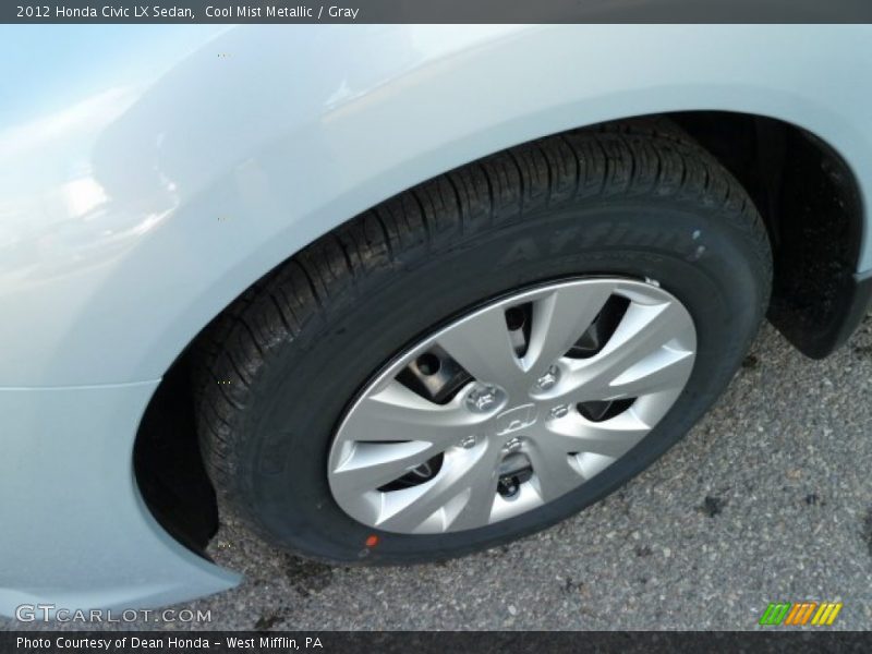 Cool Mist Metallic / Gray 2012 Honda Civic LX Sedan
