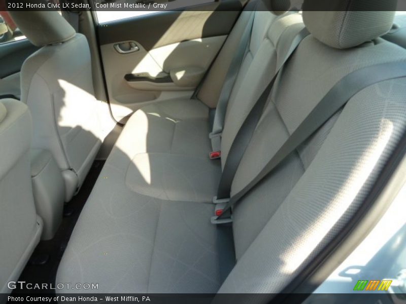 Cool Mist Metallic / Gray 2012 Honda Civic LX Sedan