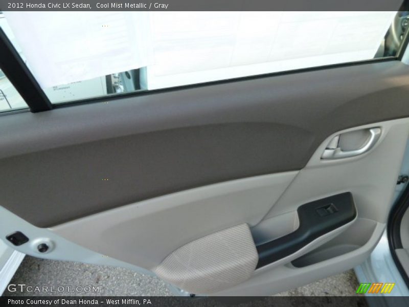 Cool Mist Metallic / Gray 2012 Honda Civic LX Sedan