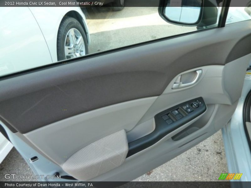 Cool Mist Metallic / Gray 2012 Honda Civic LX Sedan