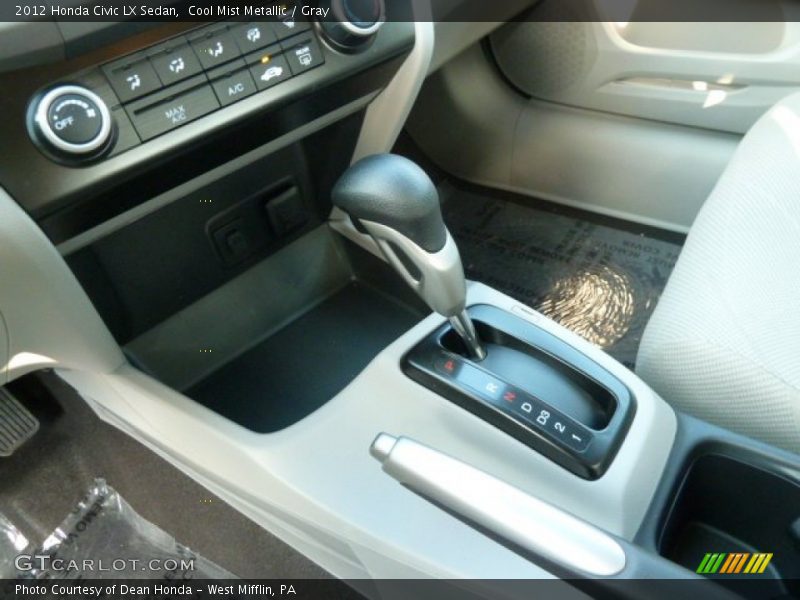 Cool Mist Metallic / Gray 2012 Honda Civic LX Sedan