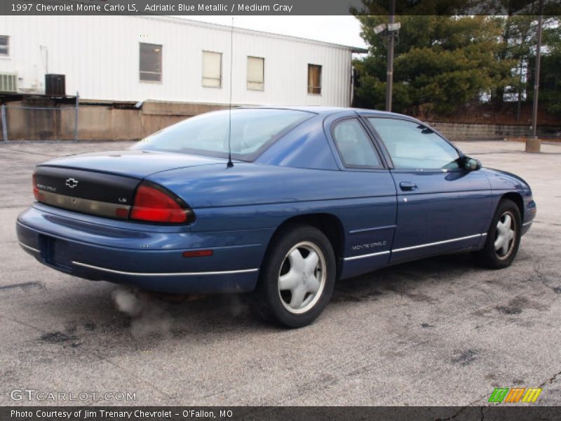 Adriatic Blue Metallic / Medium Gray 1997 Chevrolet Monte Carlo LS