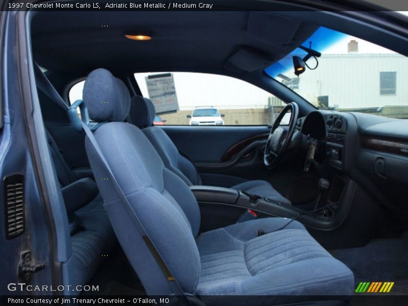 Adriatic Blue Metallic / Medium Gray 1997 Chevrolet Monte Carlo LS