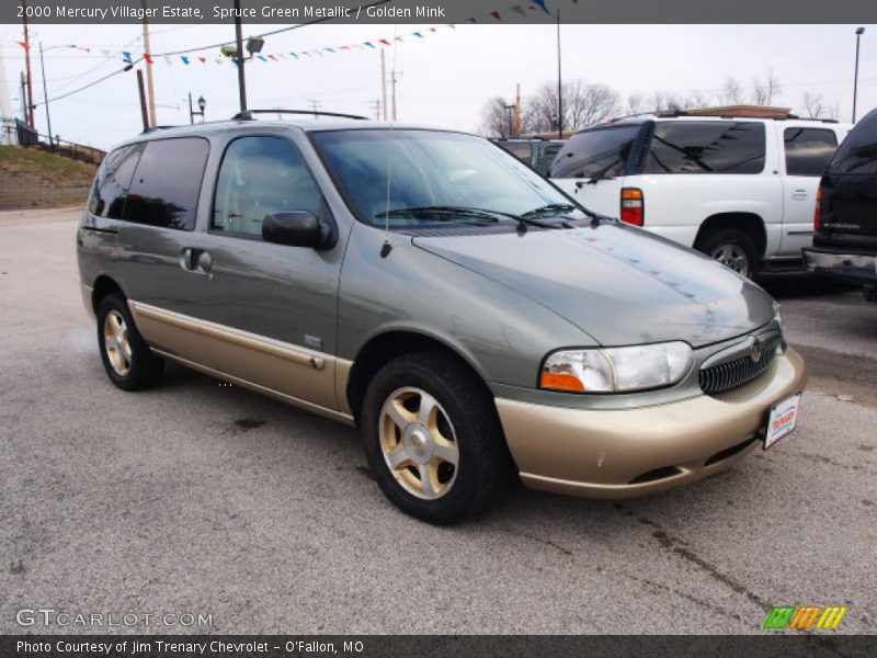 Spruce Green Metallic / Golden Mink 2000 Mercury Villager Estate