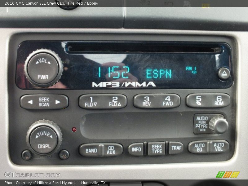Controls of 2010 Canyon SLE Crew Cab
