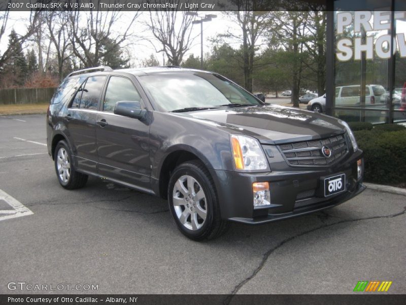 Thunder Gray ChromaFlair / Light Gray 2007 Cadillac SRX 4 V8 AWD