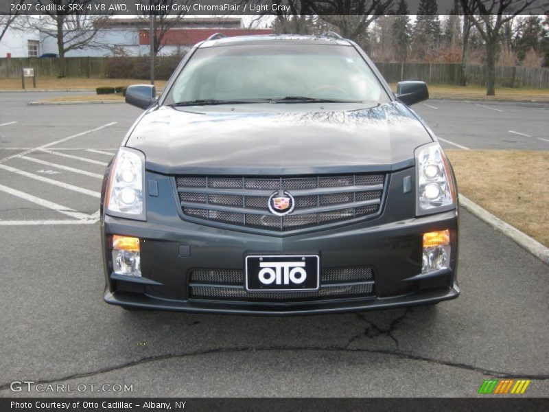 Thunder Gray ChromaFlair / Light Gray 2007 Cadillac SRX 4 V8 AWD