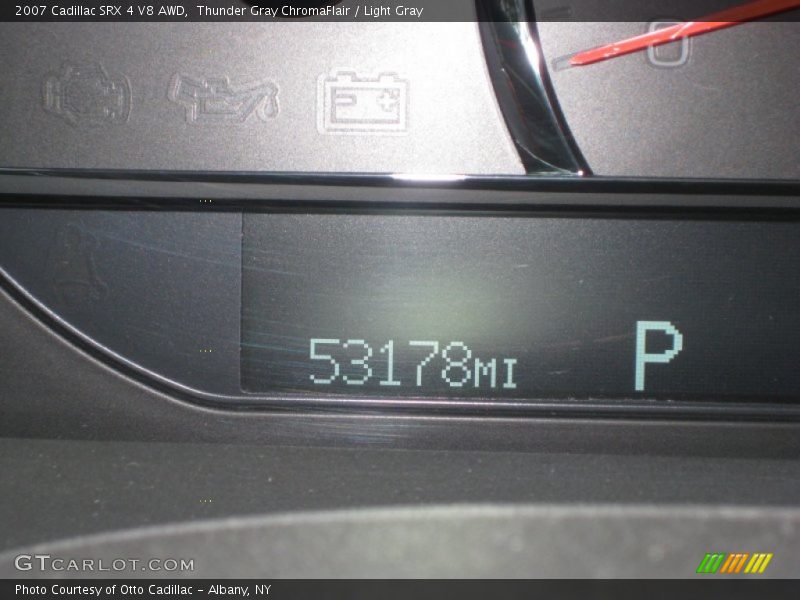 Thunder Gray ChromaFlair / Light Gray 2007 Cadillac SRX 4 V8 AWD