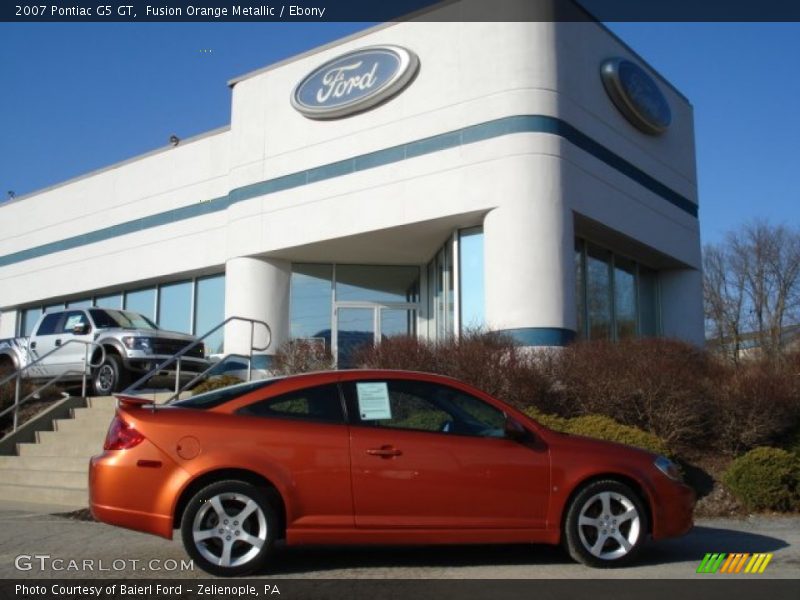 Fusion Orange Metallic / Ebony 2007 Pontiac G5 GT