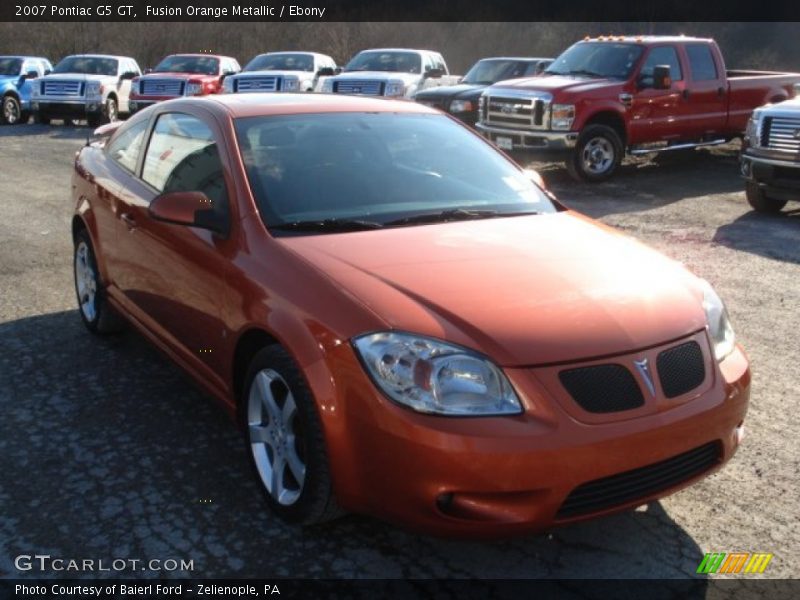 Fusion Orange Metallic / Ebony 2007 Pontiac G5 GT