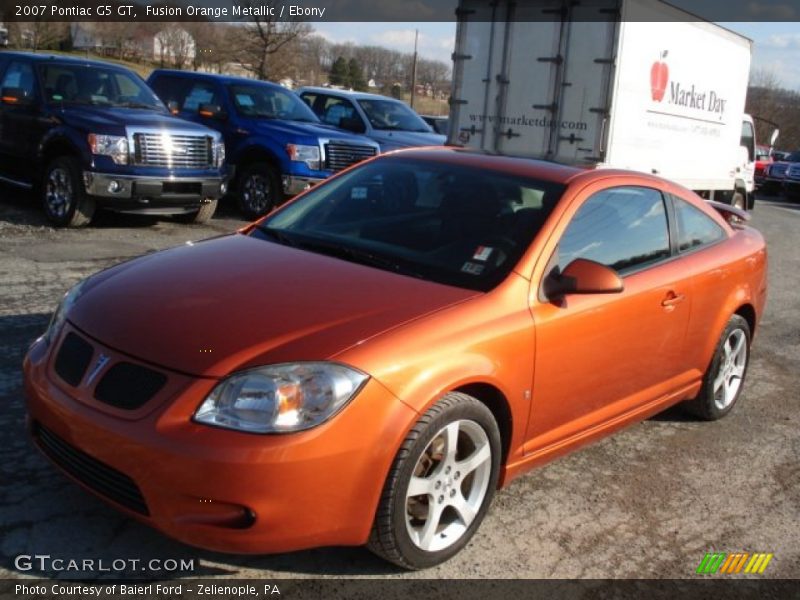 Fusion Orange Metallic / Ebony 2007 Pontiac G5 GT