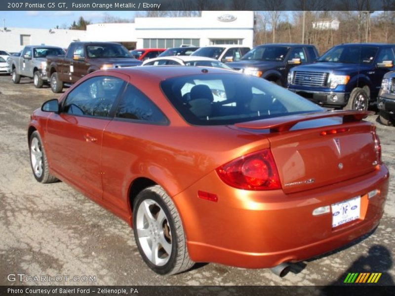 Fusion Orange Metallic / Ebony 2007 Pontiac G5 GT