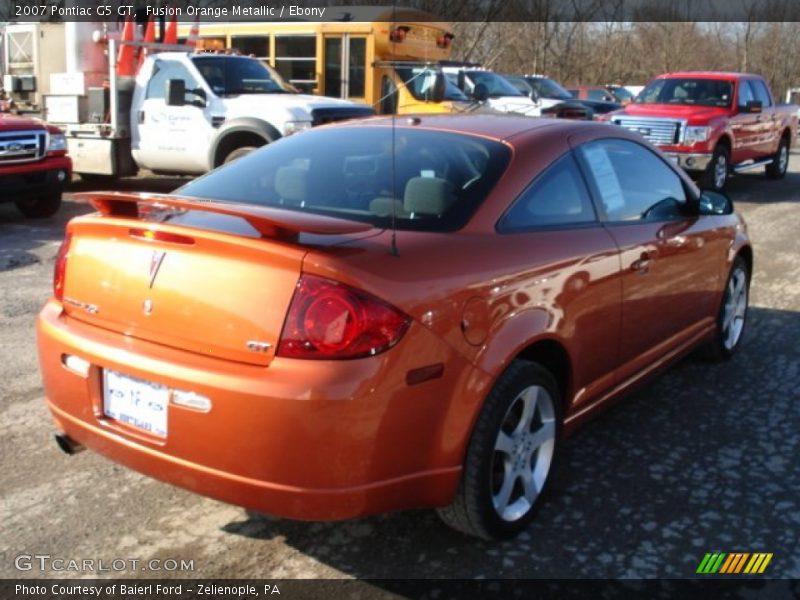 Fusion Orange Metallic / Ebony 2007 Pontiac G5 GT