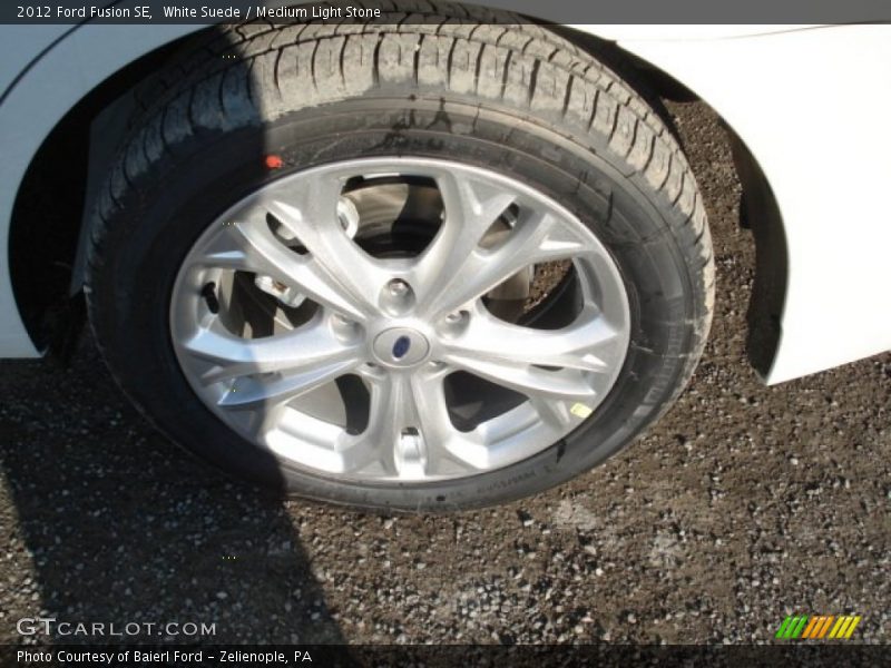 White Suede / Medium Light Stone 2012 Ford Fusion SE