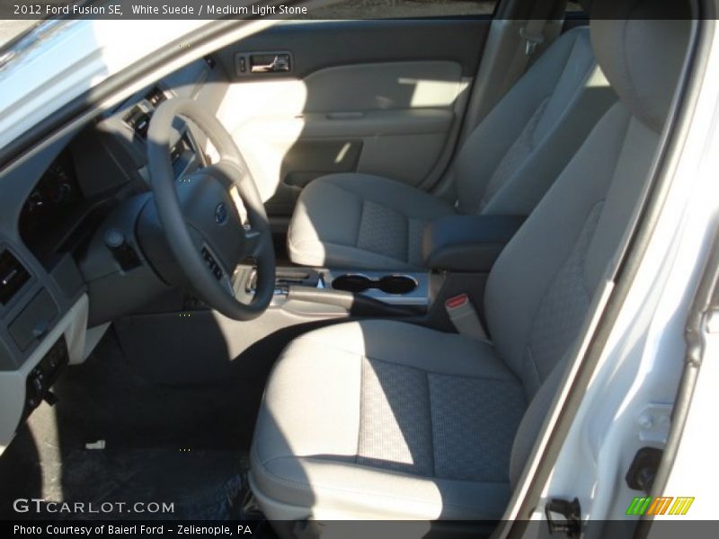 White Suede / Medium Light Stone 2012 Ford Fusion SE