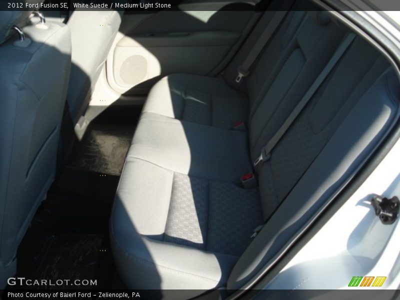 White Suede / Medium Light Stone 2012 Ford Fusion SE