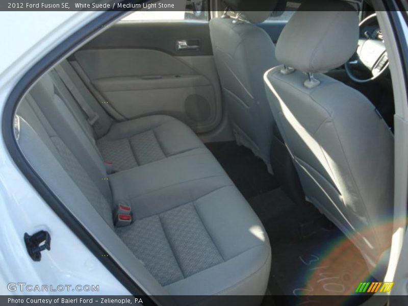 White Suede / Medium Light Stone 2012 Ford Fusion SE