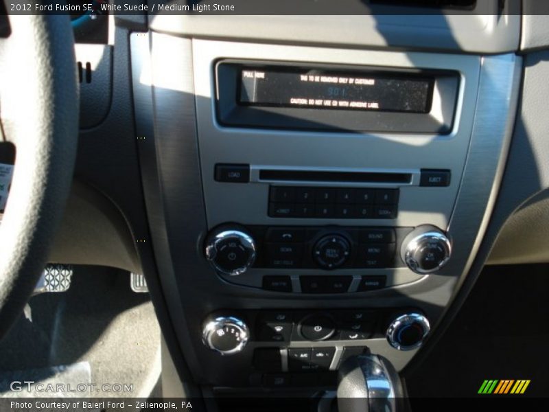 White Suede / Medium Light Stone 2012 Ford Fusion SE