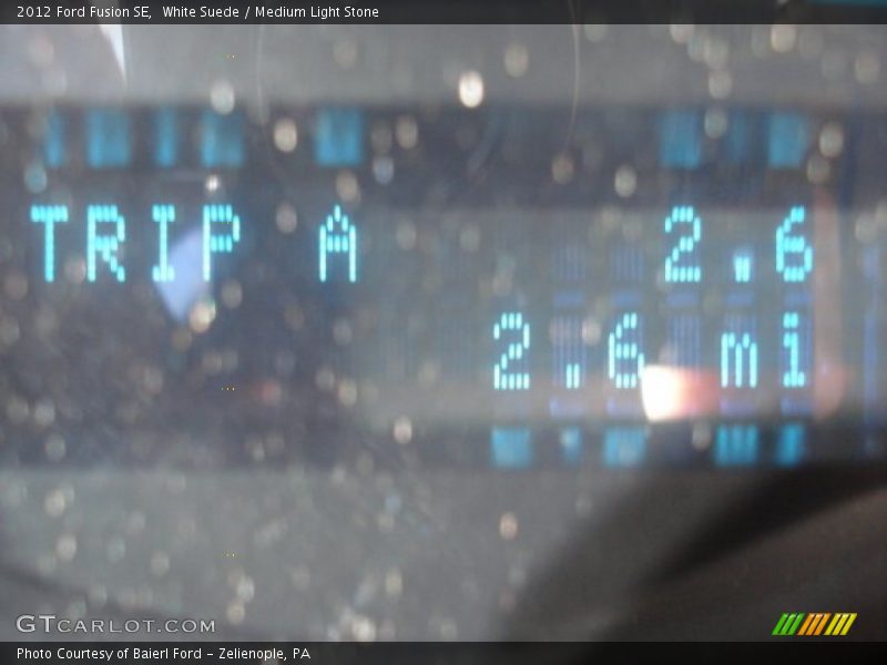 White Suede / Medium Light Stone 2012 Ford Fusion SE