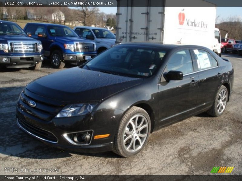 Tuxedo Black Metallic / Charcoal Black 2012 Ford Fusion SEL