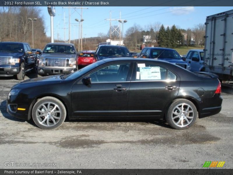 Tuxedo Black Metallic / Charcoal Black 2012 Ford Fusion SEL