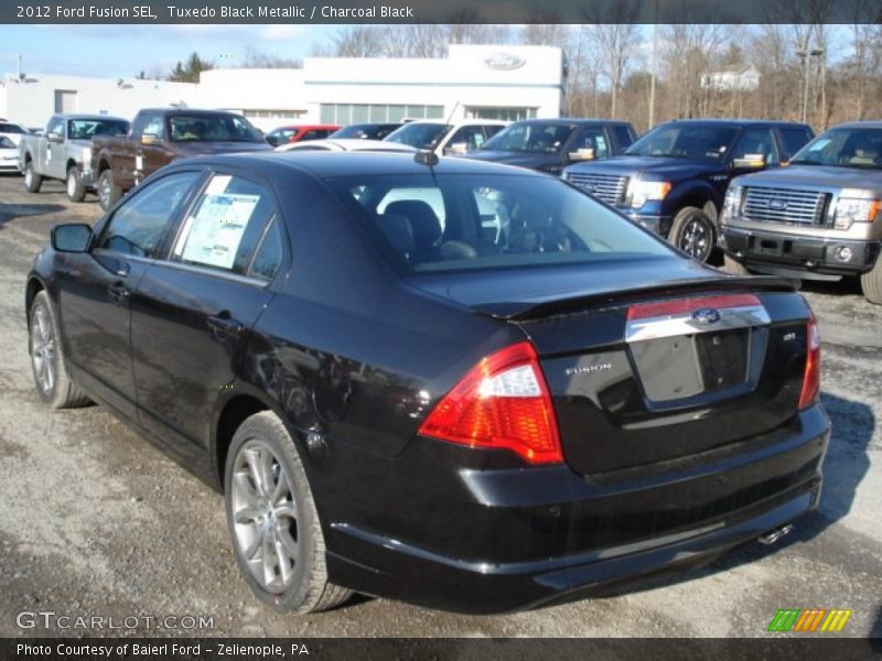 Tuxedo Black Metallic / Charcoal Black 2012 Ford Fusion SEL
