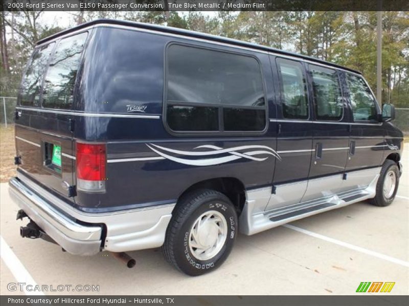 True Blue Metallic / Medium Flint 2003 Ford E Series Van E150 Passenger Conversion