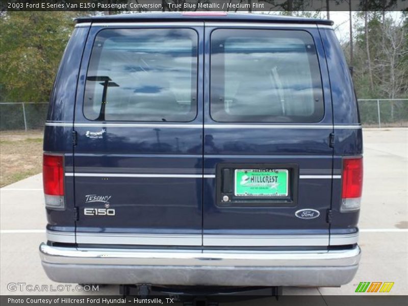 True Blue Metallic / Medium Flint 2003 Ford E Series Van E150 Passenger Conversion