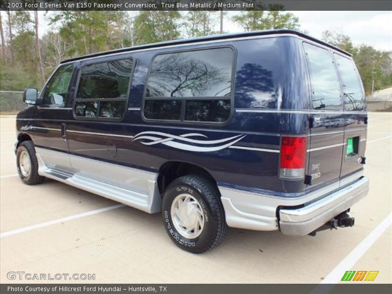True Blue Metallic / Medium Flint 2003 Ford E Series Van E150 Passenger Conversion