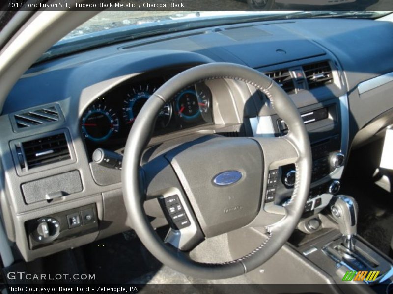 Tuxedo Black Metallic / Charcoal Black 2012 Ford Fusion SEL