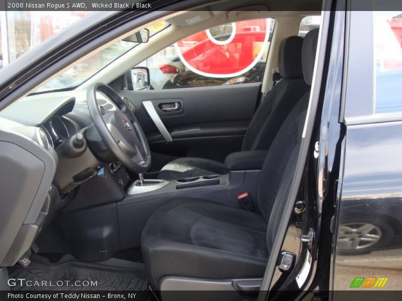 Wicked Black / Black 2008 Nissan Rogue S AWD