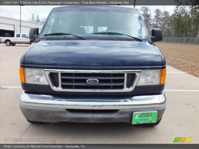 True Blue Metallic / Medium Flint 2003 Ford E Series Van E150 Passenger Conversion