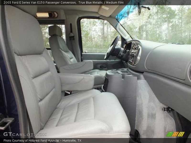 True Blue Metallic / Medium Flint 2003 Ford E Series Van E150 Passenger Conversion
