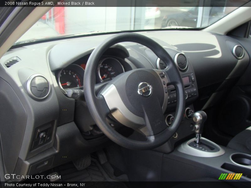 Wicked Black / Black 2008 Nissan Rogue S AWD