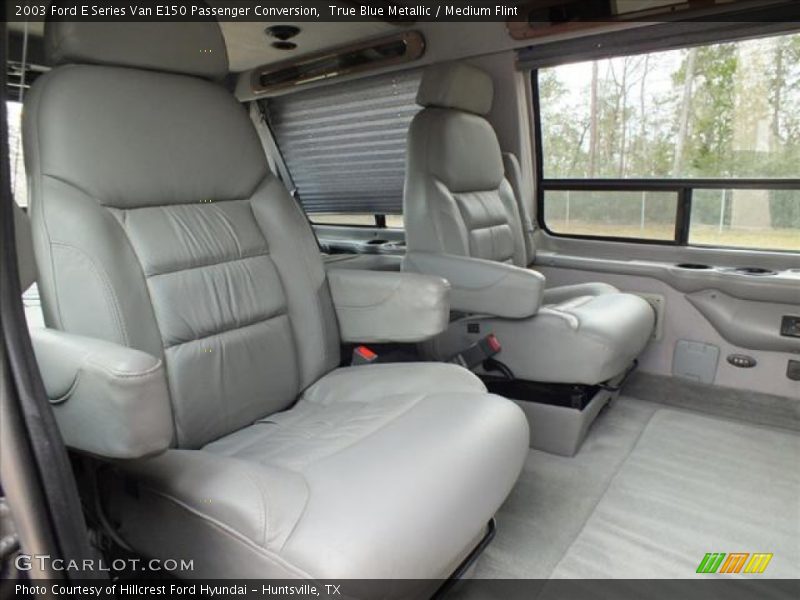 True Blue Metallic / Medium Flint 2003 Ford E Series Van E150 Passenger Conversion