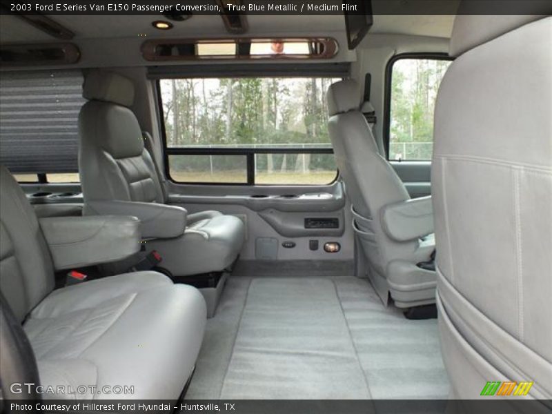 True Blue Metallic / Medium Flint 2003 Ford E Series Van E150 Passenger Conversion
