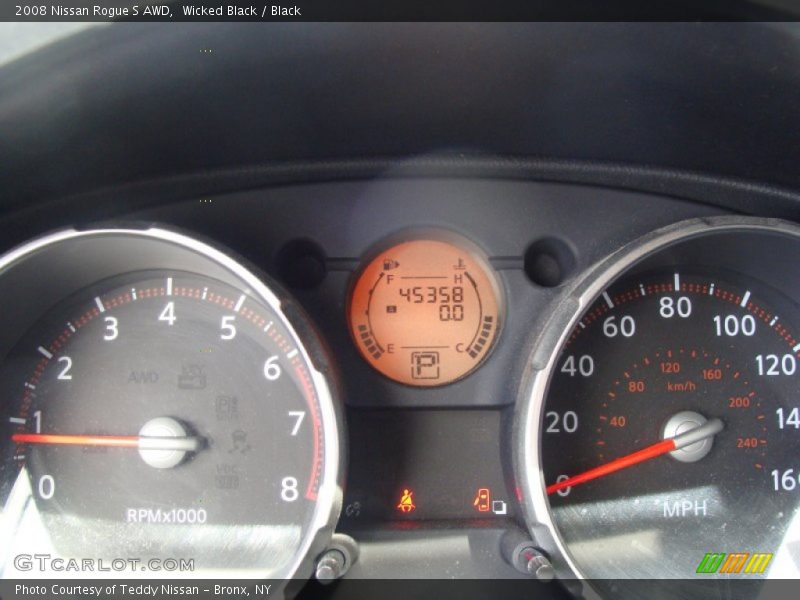 Wicked Black / Black 2008 Nissan Rogue S AWD