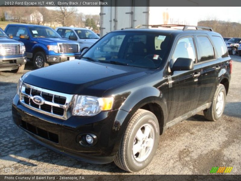 Ebony Black / Charcoal Black 2012 Ford Escape XLT 4WD